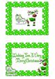Red Nose Rudey in Green with His Sleigh Insert with Verse