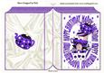 Weird and Wonderful Birthday Cake in Purple Folded Book