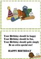 Happy Birthday Slugger! Time to Party Insert with Verse