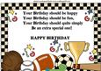 Lovely Sports Quick Card A4