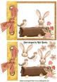 Woodland Bird with Bunny on a Tag