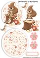 Woodland Squirrel with Little Bird Rocker Card