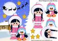 Little Eskimo Girl with Penguin