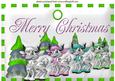 Cute Little Reindeers on Snow Tag A4