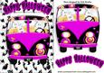 Ghosts in Cerise Pink Camper Van in Bat Frame