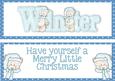 Winter Little White Bears Dl Insert with Verse