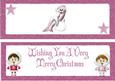 Cute Seal with Eskimos in Pink, Dl Insert with Verse