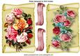 Pretty Pink Roses on a Scroll