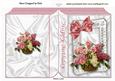 Pretty Flowers in a Basket Folded Book