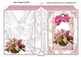 Pretty Flowers on a Vintage Tag Folded Book