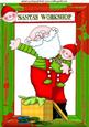 Lovely Santa with Elf in His Workshop A4