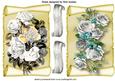 Beautiful Silver Flowers on Scrolls