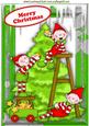 Santas Elves Dressing the Christmas Tree A4