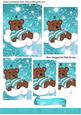 Little Sleepy Teddy in Turq on a Cloud Pyramids