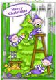 Elves in Purple Dressing the Tree in the Workshop A4