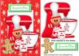 Gingerbread Man Baking with Food Mixer