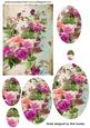 Pretty Vintage Flowers in Oval Pyramids