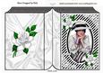 Edwardian Lady in Black/white, Roses Open Book