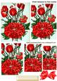 Pretty Red Flowers Pyramids