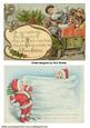 Vintage Santa, and Children in the Snow Cards