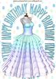 Pretty Party Dress in Birthday Frame A4