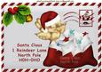 Letter to Santa with Robin and Mail Bag A4