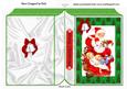 Children Sleeping with Santa in Tree Frame Folded Book