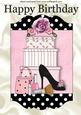 Shoes & Handbag with Gifts in Polkadot Frame A4