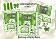 Waiting for Santa Cute Kitty in Green Bed Mini Kit