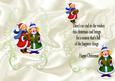 Vintage Girls Singing in Snow A5 Insert