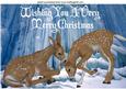 Pretty Deers in a Snow Glazier A4