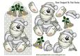 Little White Bear in Silver on a Tag