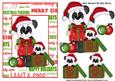 Cute Pandas with Christmas Presents