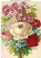 Pretty Vintage Bouquet of Roses and Flowers A4