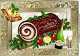Chocolate Log with Champagne and Bells A4