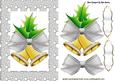 Christmas Bells with Holly in Silver Snow Frame A4