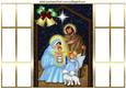 Christmas Nativity with Baby Jesus French Gatefold