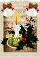 Candles, White Bells & Holly on Music A4