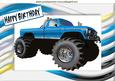 4x4 Jeep in Turq in Funky Frame A4