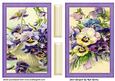 Pretty Lilac and Pink Pansies Cards