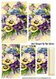 Pretty Vintage Pansies Pyramids