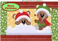 Playful Teddies in the Snow A4