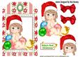 Baby Girls 1st Christmas on a Red Tag