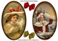 Nostalgic Pictures of Christmas Oval Toppers
