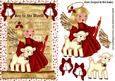 Joy to the World! Angel in Red with Lamb