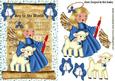 Joy to the World! Angel in Blue with Lamb