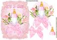 Baby Girls Pink Bottle with Flowers