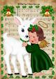 Sweet Angel with Little White Deer A4
