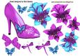 Pretty Pink Sparkle Shoe with Dragonflies