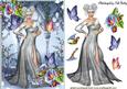 Flower Faerie with Butterflies in the Garden